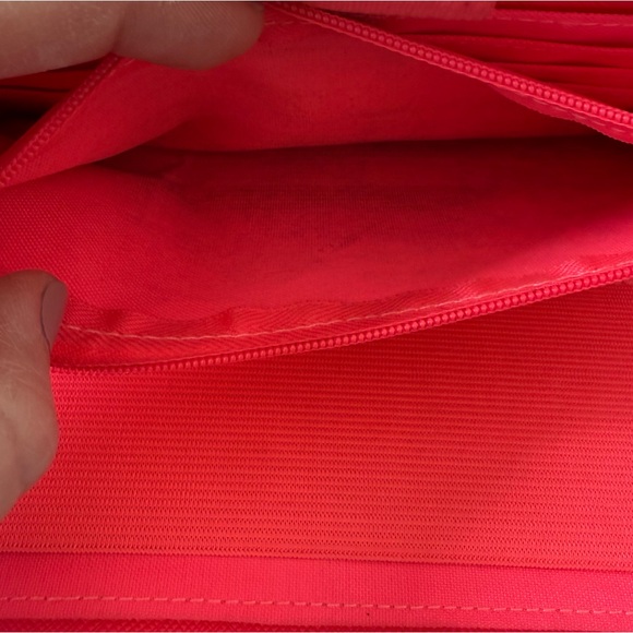 Filofax Saffiano Hot Pink Compact Personal Organizer Planner Money Zip Wallet - Picture 6 of 8